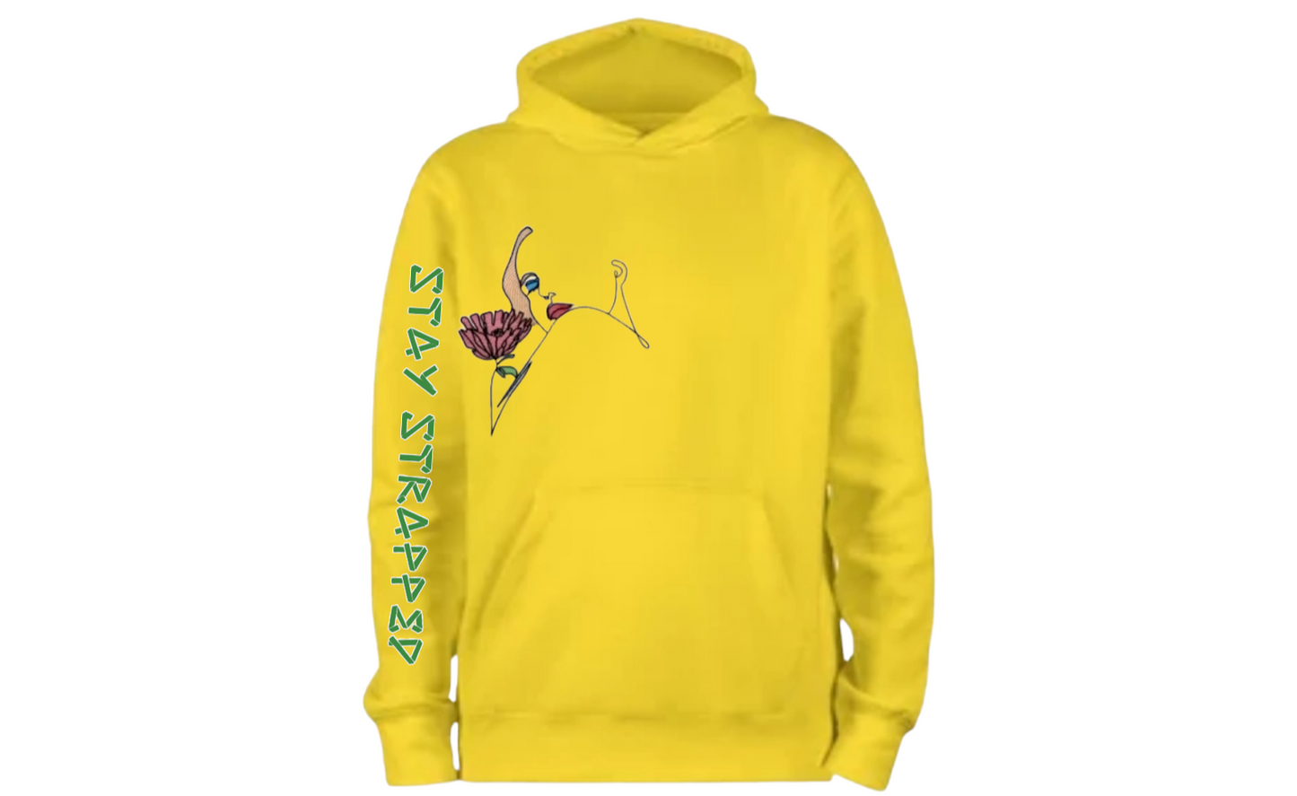 1 LINE ILLUSTRATION Series - 'LADY FLOWER' HOODIE (EMBROIDERED)